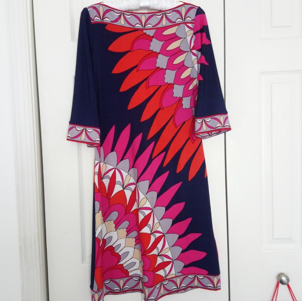 Floral geometric dress